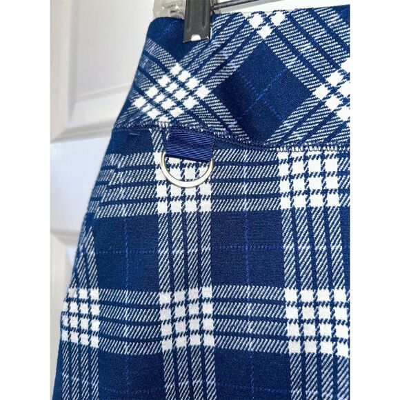 Tuckernuck Women's A-Line Plaid Skort Blue Knee Length Size S - Picture 2 of 8